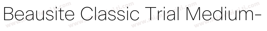 Beausite Classic Trial Medium字体转换